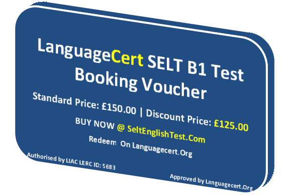 LanguageCert International ESOL SELT B1 Booking £125.00